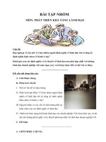 Bài tập phát triển khả năng lãnh đạo 