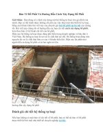 Bản vẽ bể phốt và hướng dẫn cách xây dựng bể phốt