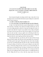 CHUYÊN đề KINH tế CHÍNH TRỊ,SAU ĐẠI HỌC  LÍ LUẬN về CÁC HÌNH THỨC BIỂU HIỆN CỦA GIÁ TRỊ THẶNG dư VÀ sự vận DỤNG VÀO PHÁT TRIỂN KINH tế ở nước TA HIỆN NAY