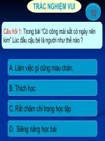 trắc nghiệm, dố vui lớp 3