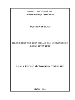 Phương pháp tính toán khoảng giải các ràng buộc không tuyến tính