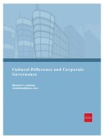 Article cultural difference and corporate governance 2008