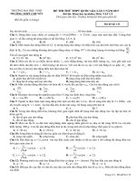 đề thi thử tốt nghiệp môn lý 2017 giải chi tiết