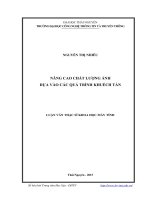 Nâng cao chất lượng ảnh dựa vào các quá trình khuếch tán