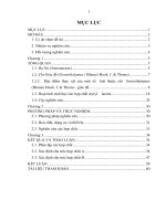 Phân lập và xác định cấu trúc một số hợp chất từ lá cây giác đế miên (goniothlamus tamirensis pierre ex  gagn ) ở việt nam 