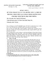 MÔ ĐUN THPT 8 KĨ  NĂNG THAM VẤN, TƯ VẤN, HƯỚNG  DẪN  VÀ MỘT SỐ PHƯƠNG  PHÁP TIẾP CẬN CƠ BẢN TRONG HƯỚNG DẪN  CHO HỌC SINH TRUNG HỌC PHỔ THÔNG