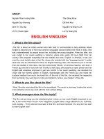 Bài luận về bộ phim ENLISH VINGLISH (QTKD02)