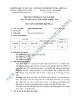 Đề cương chi tiết học phần Kiến trúc máy tính (Đại học Phương Đông)