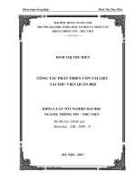 Công Tác Phát Triển Vốn Tài Liệu Tại Thư Viện Quân Đội