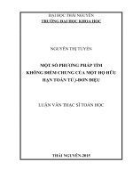 Một số phương pháp tìm không điểm chung của một họ hữu hai toán tử j   đơn điệu 