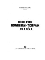 CHinh phục nguyên hàm tích phân