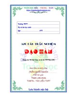 520 câu trắc nghiệm Đạo hàm có giải chi tiết