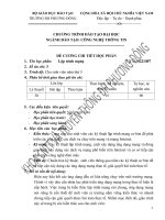 Đề cương chi tiết học phần Lập trình mạng (Đại học Phương Đông)