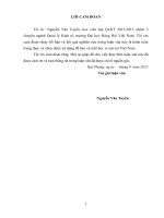 Biện pháp tăng cường công tác quản lý các doanh nghiệp chế xuất trên địa bàn TP Hải Phòng tại Cục Hải quan KCX&KCN Hải Phòng