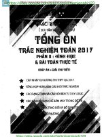 Tổng ôn trắc nghiệm toán phần hình học và ứng dụng thực tế ( giải chi tiết)