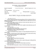 Giáo án Chủ Nhiệm 2017 Thực tập Sư phạm (Tuyển tập 10 giáo án)