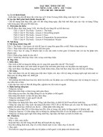 DẠY học THEO CHỦ đề môn TIẾNG ANH   lớp 6 – hệ 7 năm tên CHỦ đề THE BODY 