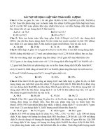 BÀI tập về ĐỊNH LUẬT bảo TOÀN KHỐI  LƯỢNG