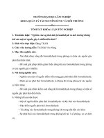 Nghiên cứu sự phát thải formaldehyde ra môi trường không khí của một số nguồn gây ô nhiễm điển hình 