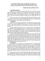 Giải Pháp Triển Khai Có Hiệu Quả Công Tác Phổ Cập Giáo Dục Mầm Non Cho Trẻ Em 5 Tuổi