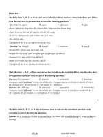 đề THPTQG đáp án chi tiết