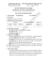 Đề cương chi tiết học phần Trí tuệ nhân tạo (Trường đại học Phương Đông)