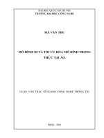 Mô hình 3D và tối ưu hóa mô hình trong thực tại ảo