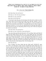 Công Tác Lãnh Đạo Của Cấp Ủy Và Vai Trò Của Các Cấp Hội LHPN Thị Xã Trong Thực Hiện Nhiệm Vụ Phát Triển Kinh Tế - Xã Hội Của Địa Phương