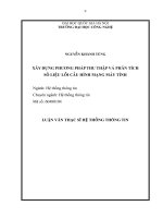 Xây dựng phương pháp thu thập và phân tích số liệu lỗi cấu hình mạng máy tính 