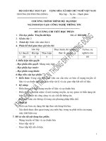 Đề cương chi tiết học phần Truyền dữ liệu (Đại học Phương Đông)