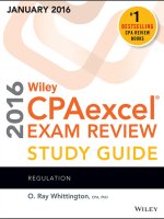 Wiley CPA excel exam review 2016 study regulation