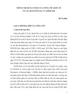 Những Nội Dung Cơ Bản Của Công Ước Quốc Tế Về Các Quyền Dân Sự Và Chính Trị