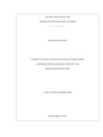 Nghiên cứu phản ứng chuyển hóa fructozơ thành 5 hydroxymethylfurfural trên xúc tác MCM 41 được sunfo hóa 