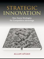 Strategic innovation new game strategies for competitive advantage