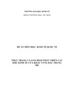 Thực Trạng Và Giải Pháp Phát Triển Các Khu Kinh Tế Cửa Khẩu Vùng Bắc Trung Bộ