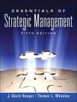 Essentials strategic management 5r david hunger whellen