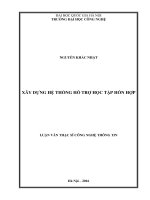 Xây dựng hệ thống hỗ trợ học tập hỗn hợp 