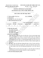 Đề cương chi tiết học phần Xã hội học (Trường đại học Phương Đông)