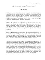 HIỆP ĐỊNH THƯƠNG MẠI HÀNG HÓA ASEAN