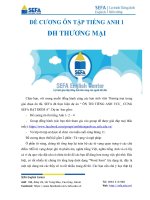 Đề cương ôn tập tiếng anh đh thương mại