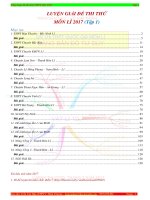 tổng hợp đề thi thử tốt nghiệp môn lý 2017