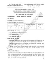 Đề cương chi tiết học phần Thiết kế và phân tích thuật toán (Trường đại học Phương Đông)