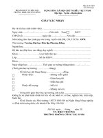 Xác nhận vay vốn ngân hàng CSXH (Trường đại học Phương Đông)