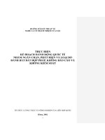 Thực hiện kế hoạch hành động quốc tế nhằm ngăn chặn, phát hiện và loại bỏ đánh bắt bất hợp pháp, không báo cáo và không kiểm soát 