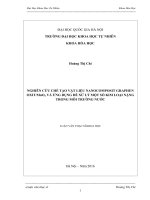 Nghiên cứu chế tạo vật liệu nanocomposit graphen oxitmno2 và ứng dụng để xử lý một số kim loại nặng trong môi trường nước 
