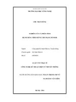 Nghiên cứu và phân tích bộ mã hóa video dùng cho mạng sensor 