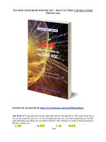 BẢN ĐÍNH CHÍNH bộ đề SINH học 2017