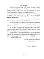 Nghiên cứu thử nghiệm sử dụng phương pháp hóa lý và hóa học để xử lý nước rỉ rác tại bãi rác đồng ngo, phường đại phúc, thành phố bắc ninh, tỉnh bắc ninh 