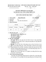 Đề cương chi tiết học phần Mạng không dây (Trường đại học Phương Đông)