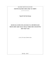 Đánh giá lượng mưa dự báo của mô hình GSM trong điều kiện xoáy thuận nhiệt đới ảnh hưởng đến việt nam 